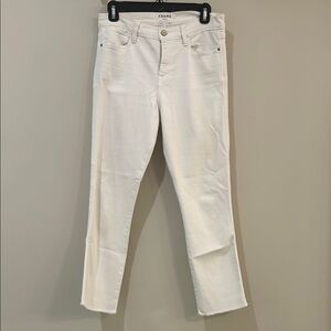 Frame Denim Women's Cream Ankle Jeans